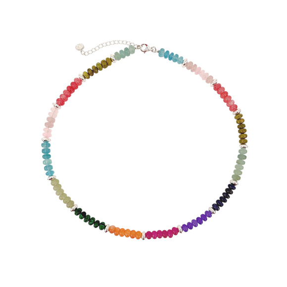 Silpada  SILPADA Colored In Silver Mixed Stones Beaded Necklace